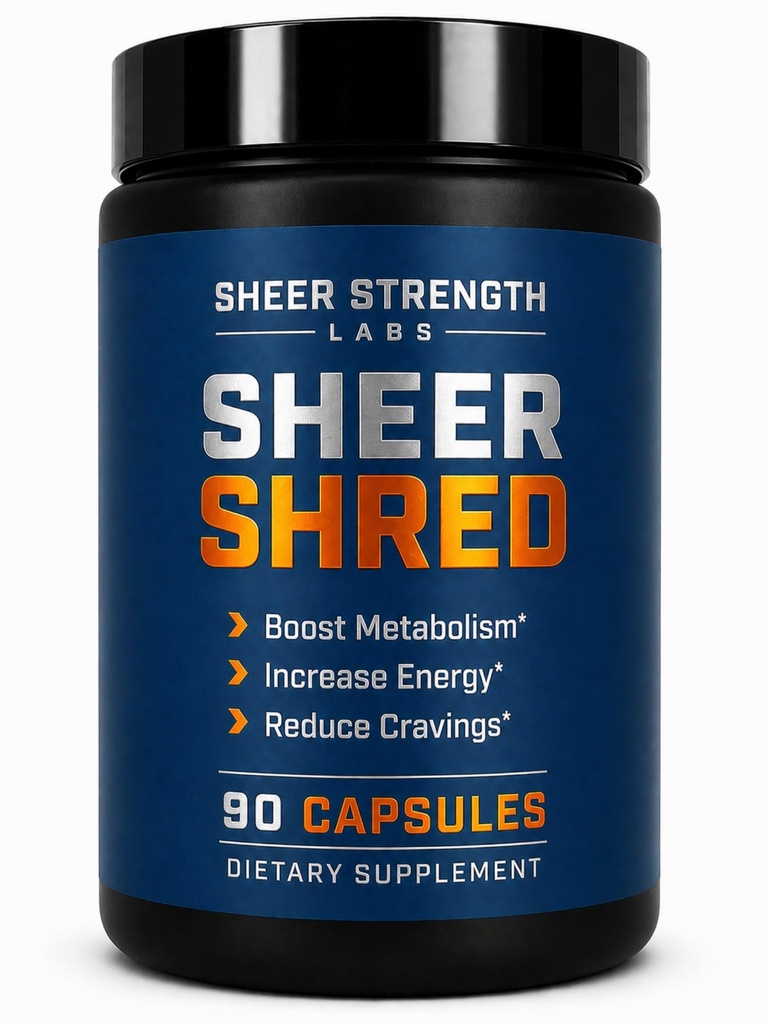 Sheer Power Labs Burner for Men - Clinically Backed Dose, Strongest Formula - Made in USA - Premium Blend of Raulwolskins, L- Carnitine, Capsaicin. 30 Hamba