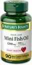 Nature 's Bounty Mini Fish Oil, 1290mg, 900mg dari Omega- 3, 90 Softgels