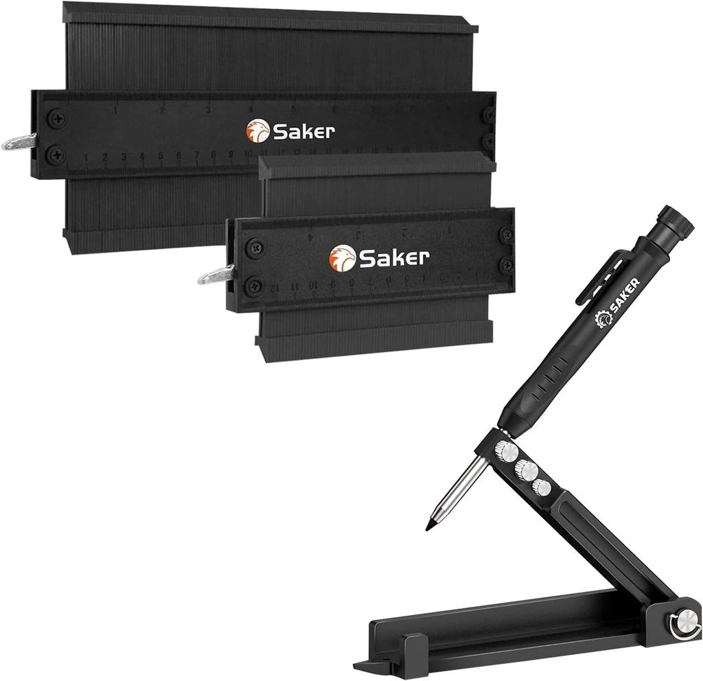 Alat Scribing & Saker Contour Duplikasi Gage (10 Inch + 5 Inch) (BLACK)