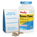TimetSenna Time Laxative - 1000 Count Tablet - Natural Vegetable Based Laxatives for Constipation Relief, Gentle Overnight Relief and Stool Softtener