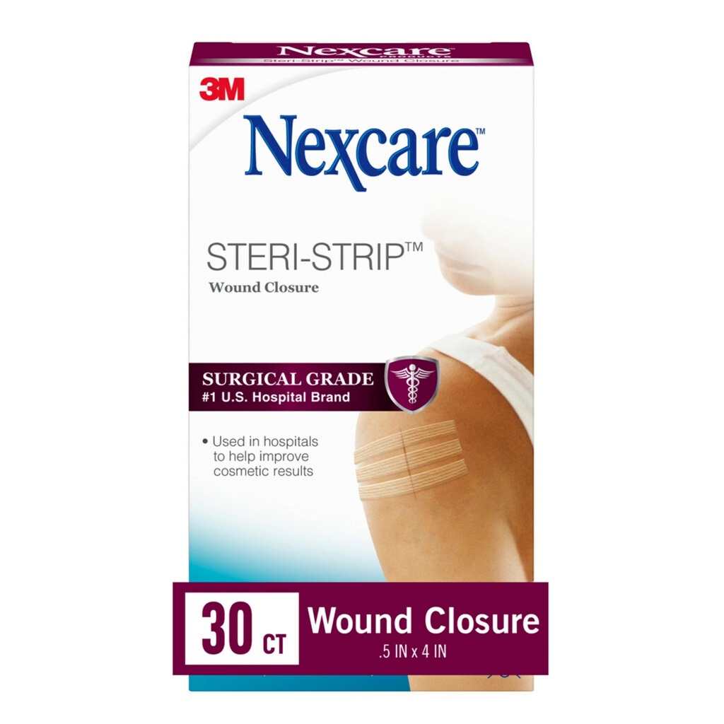 Nexcare Steri- Strip Wound Closure, Breathable Strips Hold Small Wounds Firshly Closed, Great After
