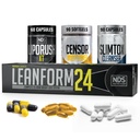 NDS Nutrition Maximum Power Weight Loss - Turunkan Appetit and Energy Booster - Glutamine, L-Carnitine, dan CLA (LipoRush XT 60 Capsules, Sensor 90 Softgels, dan Slim- Tox 90 Capsules)