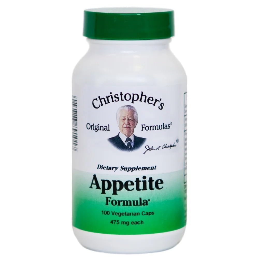Christopher 's Original Formulas Appetite Formula - 100 Capsules, Natural Herbal Blend for Appetite and Digetical Saldo