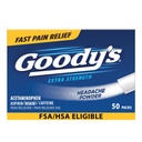 Goody 's Pain Relief Powders, Extra Strength Headache Powder, 50 ct (Paket 1)