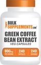 BulkSuplements.com Green Coffee Bean Extract Capsules - Green Coffee Bean Suplemen, Green Coffee Bean Capsules - Green Coffee Bean 8000mg, Vegan - 1 Capsule per Serving, 240 Veg Capsules