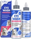 Pengobatan Infeksi Mata Anjing & Mata Mata Hewan & Kucing - Soothe Infeksi & Allergy, Relieve Dry Eyes & Pink Eye, Pet Tear Stain & Cleaner - Kitten Eye Drops for Discharge, Eye Rinse & Flush
