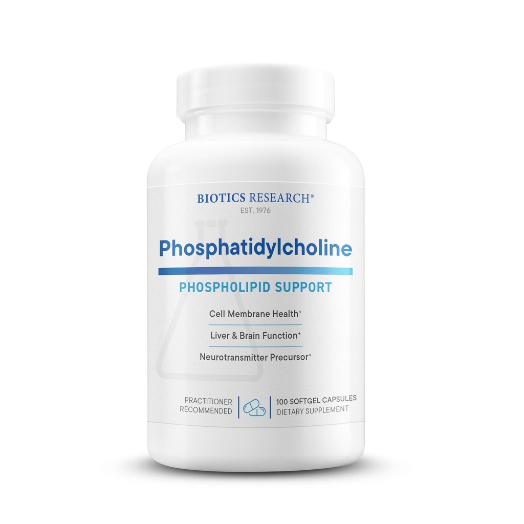 Biotics Research Phoshatidylcholine 420 mg / softgel, Fungsi Kognitive Sehat, Derived dari Lecithin, Berisi Choline untuk Neurotransmitylcholine, 100 Servis