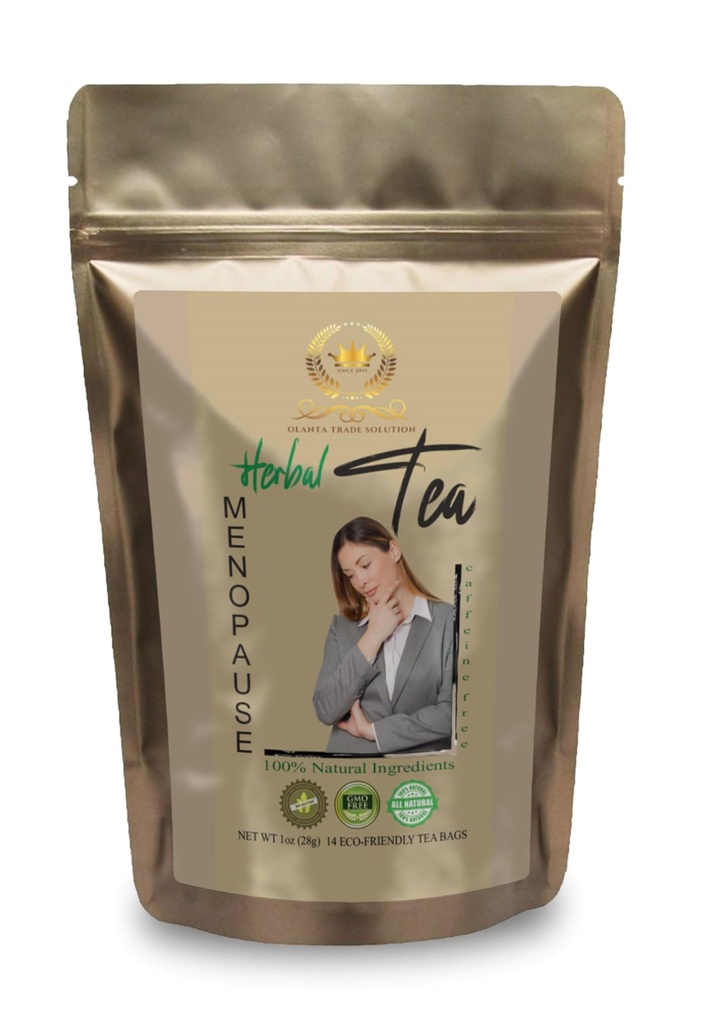 Generic Black Cohosh for Menopause hot Flashes - Menopause Herbal Tea - Menopause Saldo Complex, Ginkgo biloba Tea Loose Leaf, Herbal Supplemen, Red Clover, Pure Cinnamon - 1 Pack
