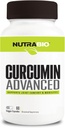 NutraBio Curcumin Advanced Divalle & Gabungan Dukung Kompleks, 60 Vegetable Capsules