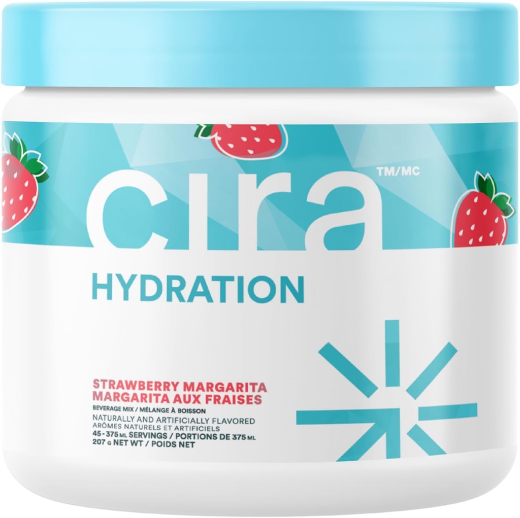 Aduk Hidrasinya (45 Pelayan) - Electrolyte Minum Mix dengan garam Himalaya untuk Relief Dehidrasi dan Pemulihan Strawberry Margarita