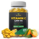Dr. JOEL 'S Imune Dukung Vitamin C 2000 mg - 200 tablet - dengan Zinc, Elderberry, Rose Hip, Echinacea - Boosts Immune System- Dibuat di USA