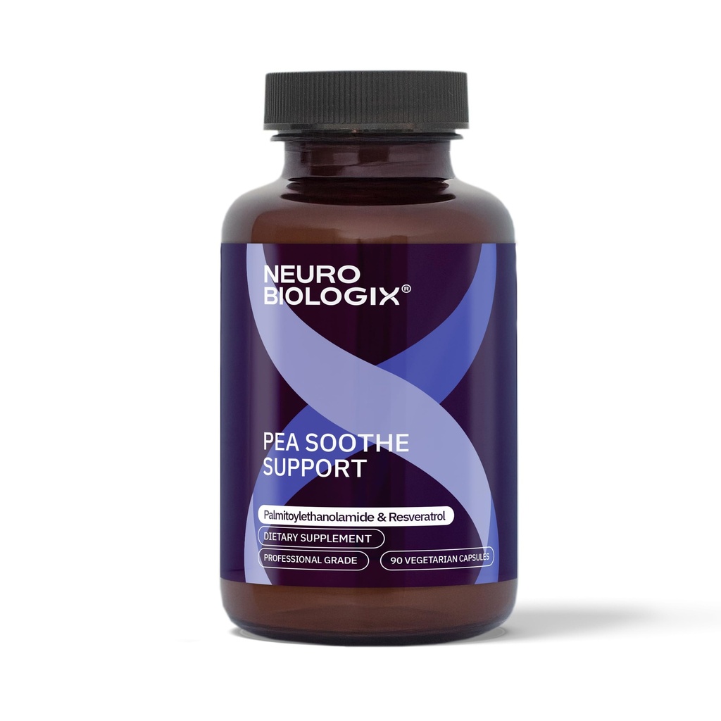 PEA Soothe Dukung Natural Relief Formula - PEA Suplemen Menampilkan PEA & Resveratrol untuk Mendukung Fungsi Nerve & Kurangi Sensitivity - Program Pemulihan, Kejelasan Mental, Energi & Keseimbangan Setiap hari