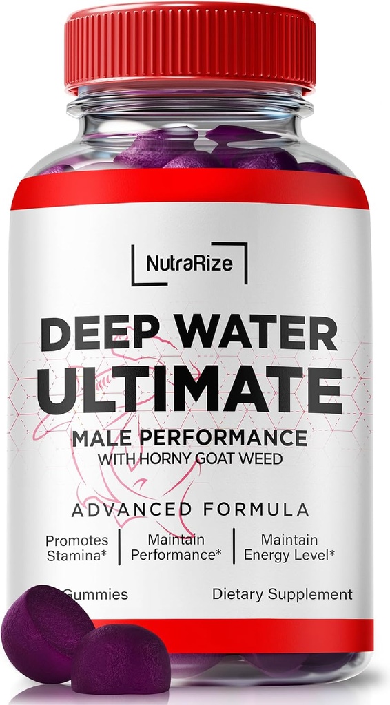 NutraRize Deep Water Ultimate Pria Gummies - Resmi Deep Water Pria Esensial, Premium Deepwater Ultimate Gummy Pria, Performance Review (60 Gummies)