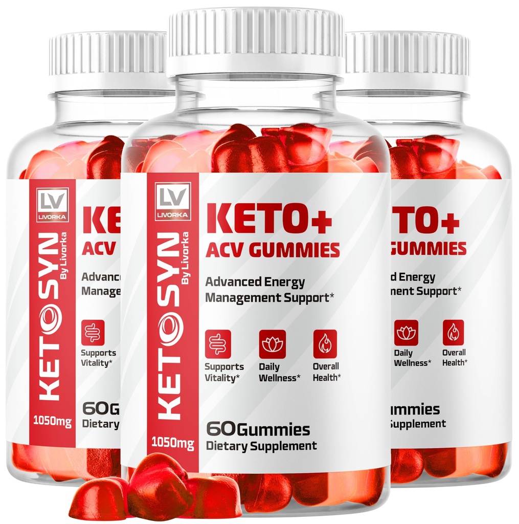 LivorKA (3 Pack) Ketosyn ACV Gummies, Keto Syn Gummies, Ketto Keto Plus ACV Gummies, Ketyn Keto ACV, Keto ACV 1050, Keto ACosyn Ketosyn, 180 Gumne selama 3 bulan