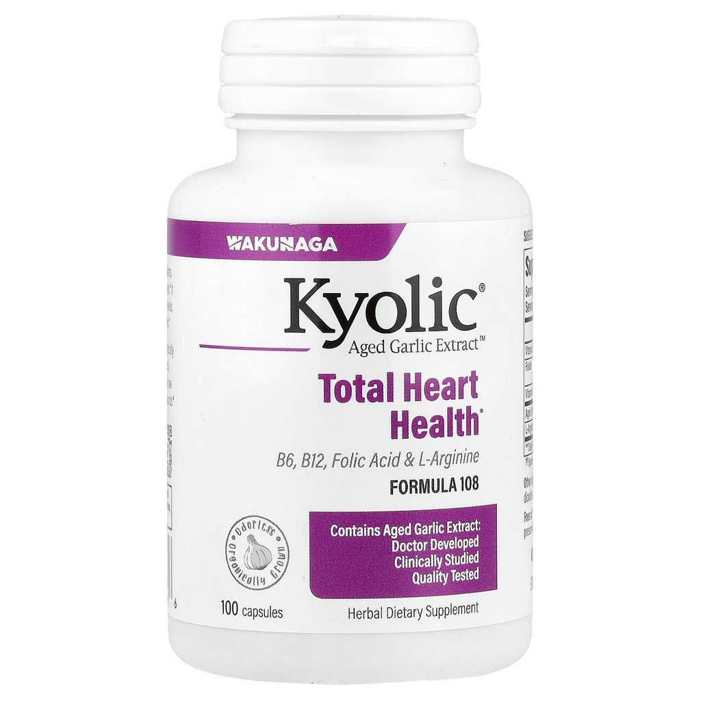 Kyolic Aged Bawang putih Ekstrak Total Heart Health Formula 108 - 100 Kapsul