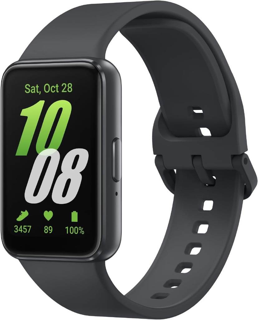 SamSUNG Galaxy Fit3, Health / Activity Fitness Tracker, Smartwatch for Android, 13 Day Battery, Sleep / Snore Tracking, Heart Rate, 2025, Dark Gray [Versi AS, Exclusive, 2Yr Warranty]