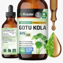 BIO KRAUTER Gotu Kola Tincture - Centella Asiatica Extract - Alkohol dan Gula Free Gotu Kola Ekstraksi - Vegan Drops 4 Fl.Oz.