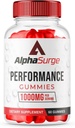 (1 Pack) AlphaSurge Gummies for Male, Alpha Surge Advanced Formula Gummies dengan 1000 MG Chewable, Alphage Natural Ingreations Gummies (60 Gummies)