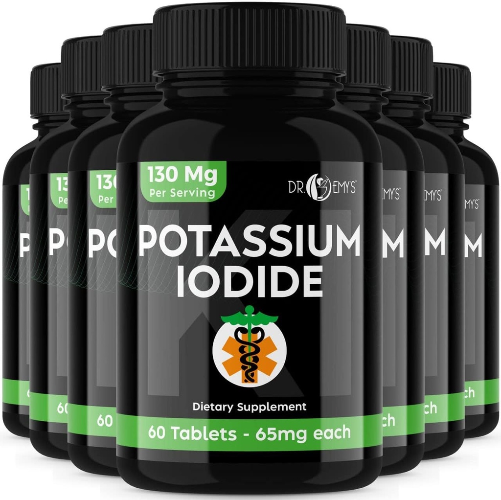 Potassium Iodide Polls Tablet - 7- Pack 130mg Servis Total 420Tablet -Dr Emys Potasium Iodide tablet
