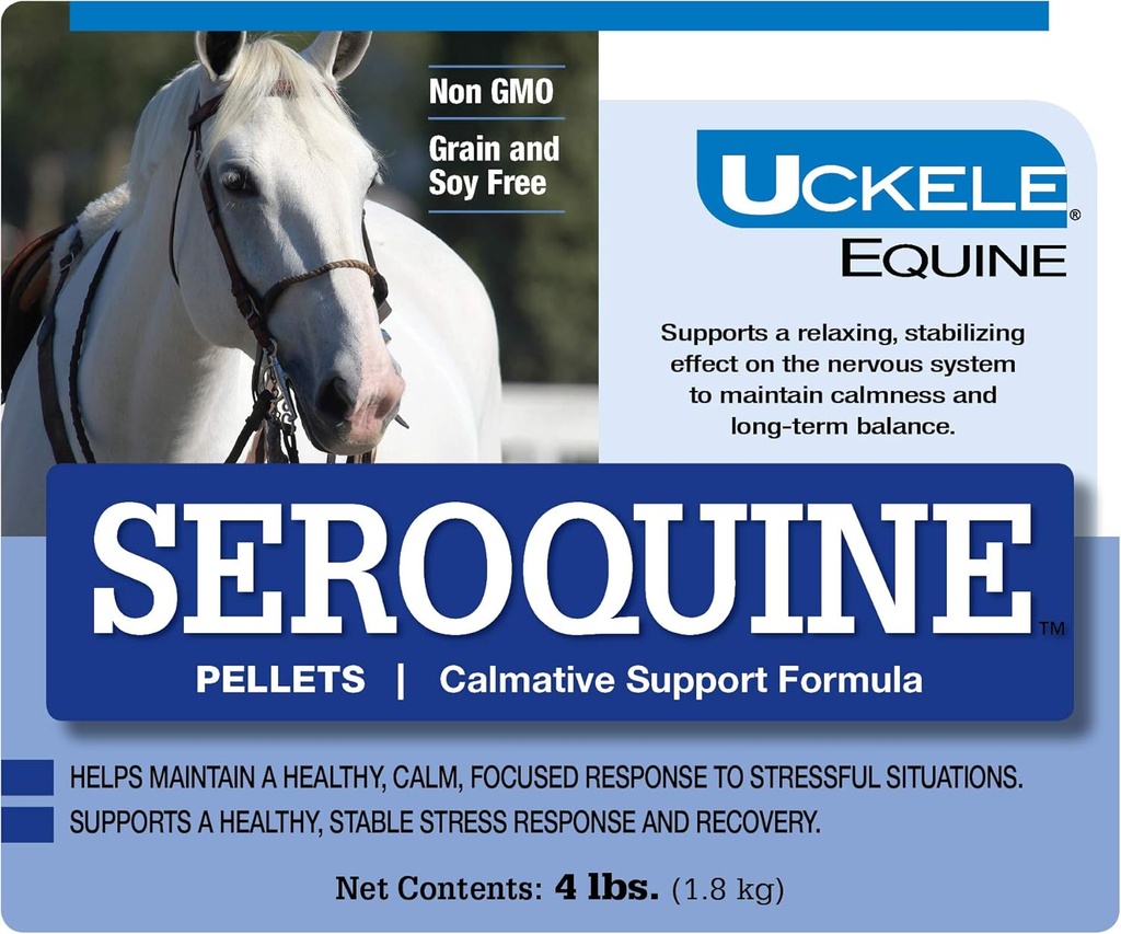 Uckele Seroquine Pellet, Tambahan Calming untuk Kuda, 4 lb