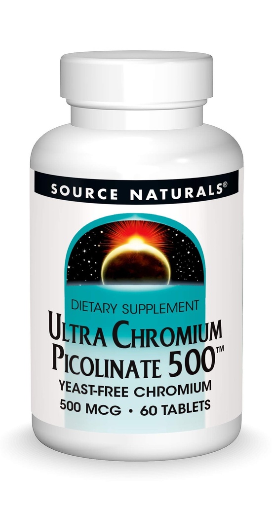 Sumber Suplemen Ultra Chromium Picolinate 500 mcg Yeas- Free Dietary - 60 tablet