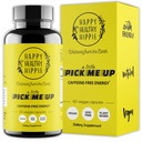 Pil Energi Alam - Caffeine Free - Metabolism, Mental Booster - dengan Rhodiola Roses, Dandelion Root, Bacopa, Ginseng Ekstrak - 7 Herbs & Absorpsi Mengaktifkan Piperine - Vegan, Non-GMO, 60 Ct