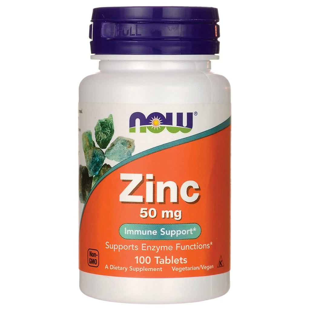 Sekarang makanan Zinc Gluconate, 100 tablet / 50mg