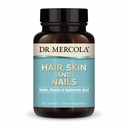 Dr. Mercola Hair, Skin dan Nails - Menyediakan Biotin, Kertin & Hayaluronic Acid - Premium Quality - Pasokan Penuaan Kesehatan - Non-GMO, Gluten- Free & Soy- 30 Capsules (30 Pelayan)
