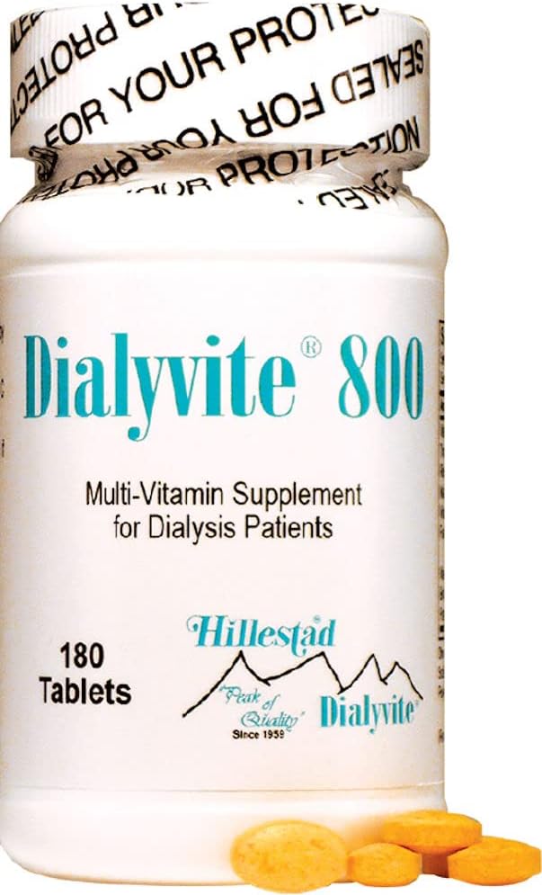Dialyvite 800 MultiVitamin Tambahan untuk Dialysis Pasien, 180 Tablet