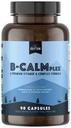 Natural Rhythm B-CALMplex, Unique B Vitamin Blend, B Complex Supports Proper Nerve Fungsi dan Relaxation, 3 Bulan Supply, 90 Kapsul