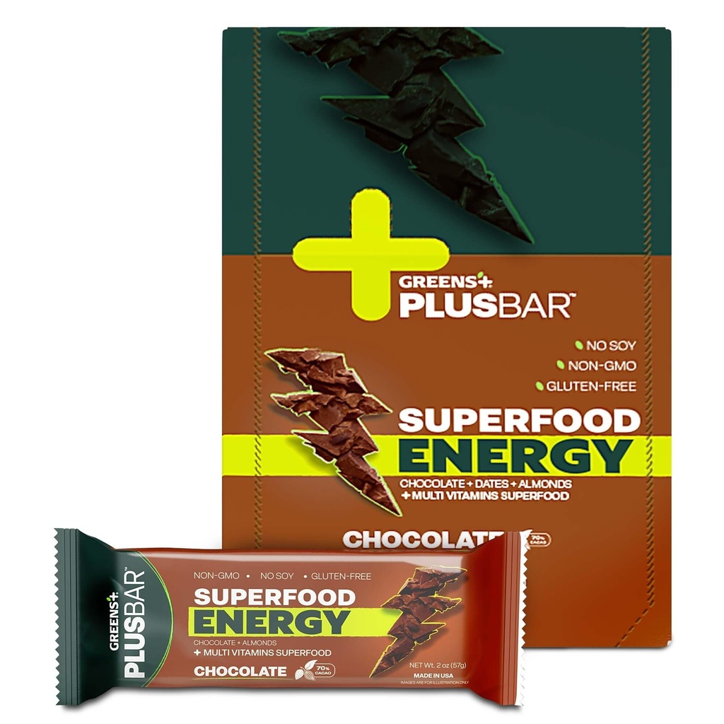 Hijau + Plasbar Energi Chocolate 124; Gluten Free Energy Bar 124; Organik Hijau 124; Coklat Hitam Organik 124; Non GMO 124; 12 Bars
