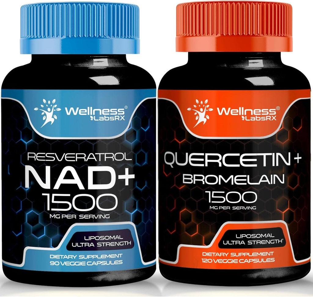 WELLNESS LABSRX Quercetin dengan Bromelain 124; NAD Tambahan Kapsul