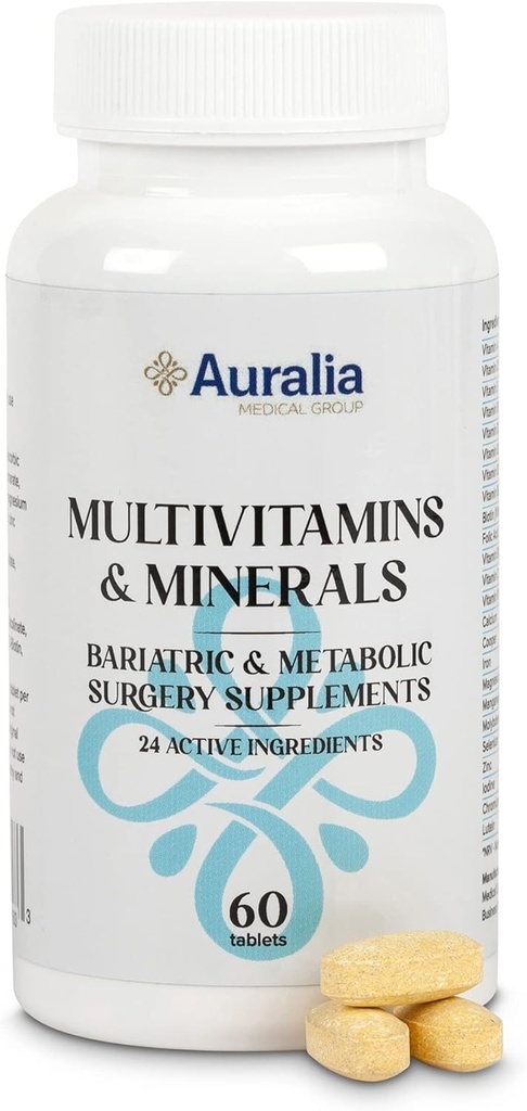 Bariatric Multivitamin dengan Iron & Calcium Vitamin 1 PER Day Gastric Tidur Sejalan Suplemen Pasien 60 Talet (Persediaan Bulan 2)