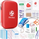 Aid Kit dengan Suplai Medis Darurat, Portable Waterproof Medical Kit untuk Home Travel Camping Hiking, Backpacking Med Kit untuk Olahraga Asrama