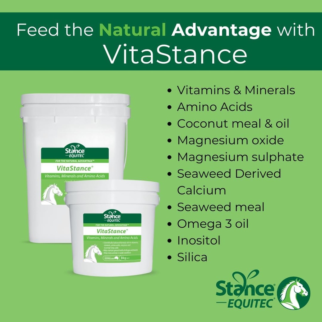 Stance Equitec VitaStance Vitamin, Mineral dan Amino Acid Suplemen untuk Kuda, 28,5 lb