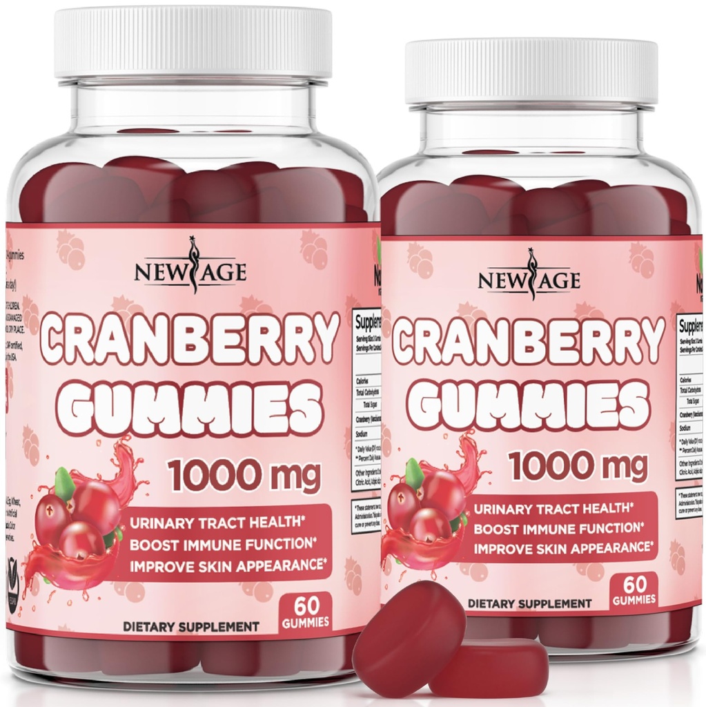 New Age Cranberry Gummies Urinary Tract Health Gummies