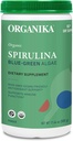 Bidang Spirulina Bersertifikat Organik - Superfood, 3 Partai Test, Prisine Sourcing, Vegan - 500g