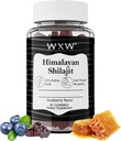 WXW Pure Himalaya Shilajit Gummies = 124; Fulvic Acid & 85 + Trace Minear 124; Ashwagandha, Gokshura = No Added Sugar 124; for Men, Women, Women 144; Non-GMO; Lab Testing 124; 100% Natural 124; Enhance Immunity 60 Gummy