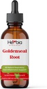 Goldenseal Organik Root Extract- Boost Imunity, Antioksidants, Ekstrak Alkohol Cair, 60 Servis 2 Fluid oz (60 ml)
