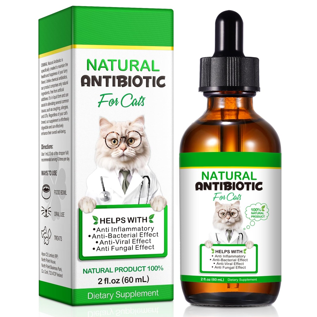 Antibiotik Cat, Antibiotik untuk Kucing, Antibiotik Alam Suplemen Multivitamin Herbal 60ml