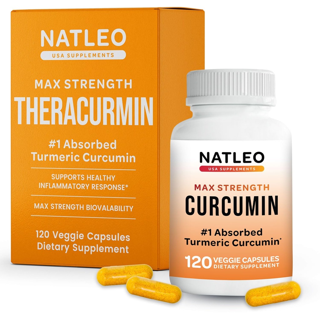 Suplemen Curcumin Turmeric, 120 Count, Absorpsi Tinggi Turmerik & Curcumin - Tambahan Bersama untuk Pria dan Wanita - 42.6X Lebih Biovavailalitas