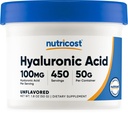 Nutricost Hyaluronic Acid Powder 50 Grams - Air Soluble, Fine Powder, Gluten Free, Non-GMO