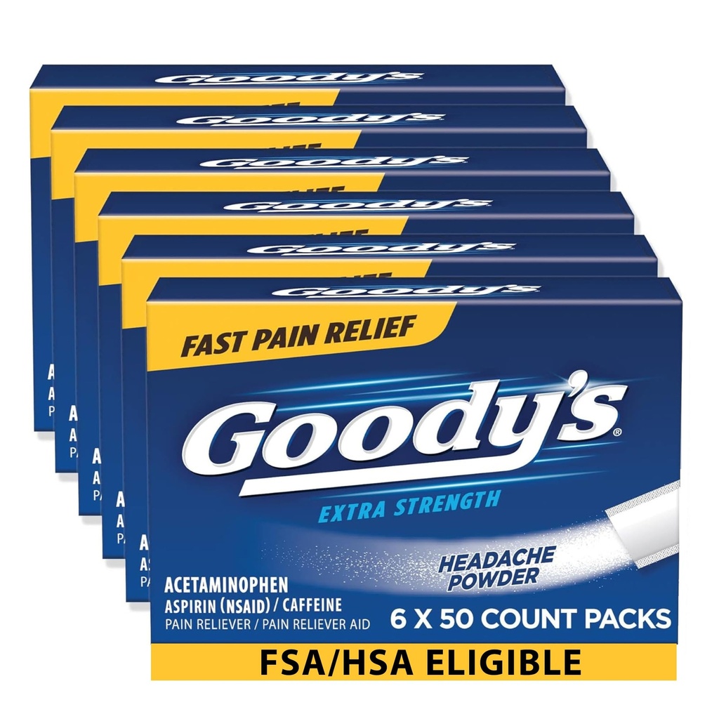 Goody 's Extra Strength Headache Pounders 50 ea (Paket 6)