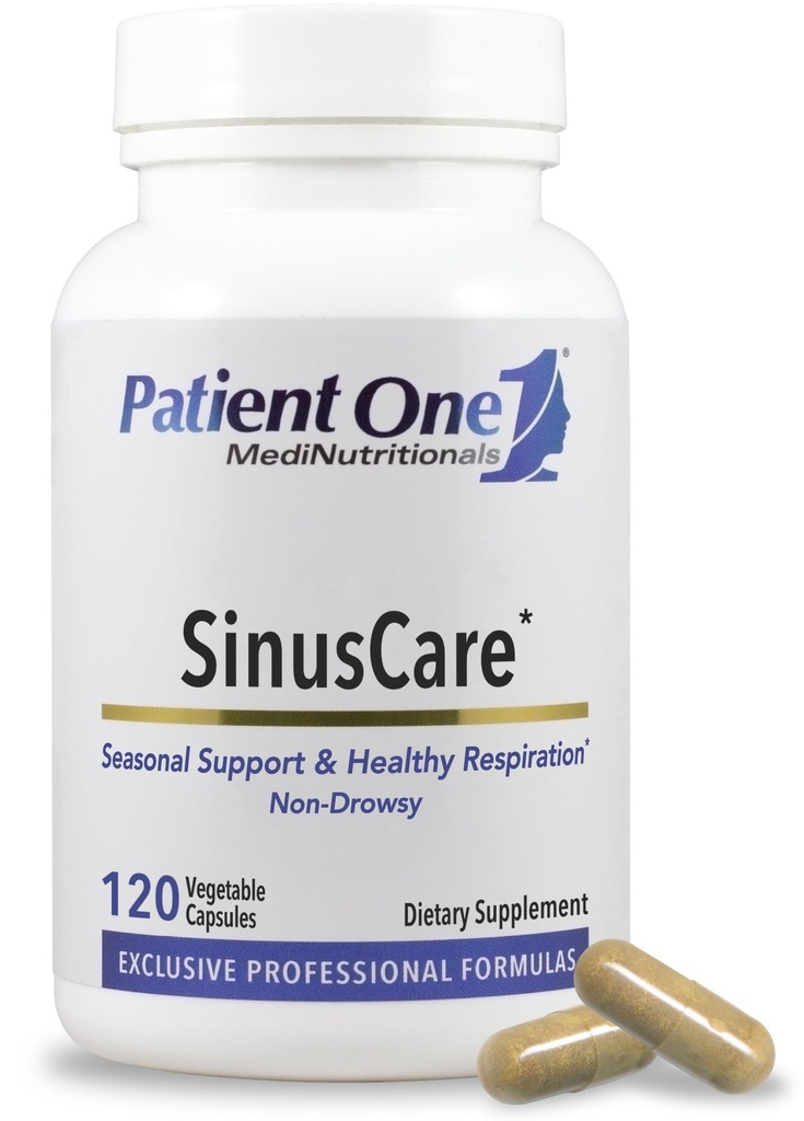 Pasien Satu SinusCare 124; Tambahan untuk Mendukung Sinus Sehat, Nasal, Lung dan Fungsi Repiratory * A124; dengan NAC, Quercetin dan Lebih 124; 120 Capsules