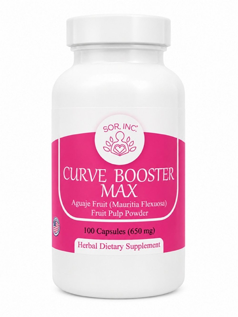 Curve Booster Max Pure Aguatee Capsules for Women and Transgender 650 mg USA Made