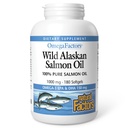 Faktor Alam Salmon Salmon Liar Menyediakan Omega-3, EPA, DHA & Vitamin D, Menyediakan Otak & Hati Kesehatan, 180 Softgel