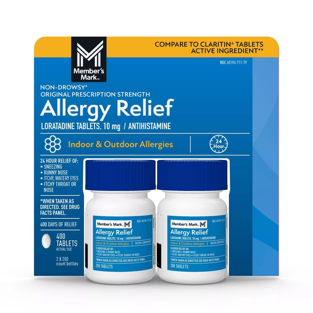 Mark alergy Loratadine 10mg Antihistamin (Compare to Claritin), Tablet, 400- Count
