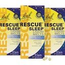 ReSCUE Bach Sleap Liquid Melts, Natural Orange Vanilla Flavor, Natural Sleep Aid, Stress Relief, Homeopatic Flower Essence, Free of Melonin, Non-Alkohol, 3 Pack, 28 Count