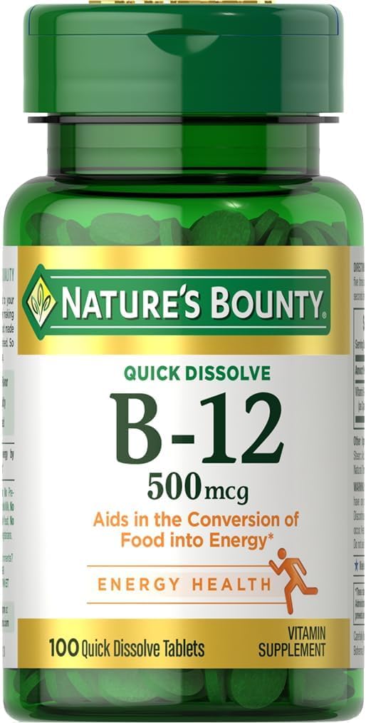Nature 's Bounty Vitamin B-12 500 Mcg, 100 Count