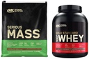 Optimum Nutition Serious Mass Weight Gain Powder & Gold Standard 100% Whiy Protein Powder, Double Rich Chocolate, 5 Pound (Packaging May Vary)